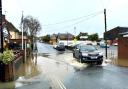 Collingwood Road in Shanklin this morning (Saturday) after heavy rain.