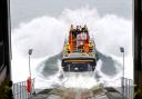 Bembridge Lifeboat launches.