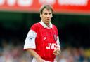 Paul Merson playing for Arsenal