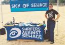 Surfers Against Sewage getting the cleaner seas message out at Appley Beach, Ryde, last summer.