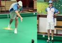 The young Beaman brothers in Isle of Wight bowls action.