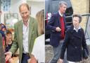 From left: Prince Edward on his last visit to the Island, and Princess Anne in Cowes.