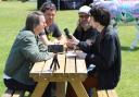 Ash being interviewed by Jake Curran