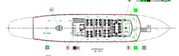 Isle of Wight County Press: Plans for the top deck, as drawn by Keel Marine.