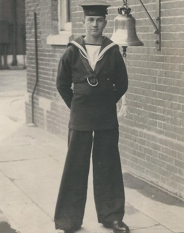 Isle of Wight County Press: Newport-orn and Island raised Lionel Bassett aged 17 at HMS Ganges in 1948.