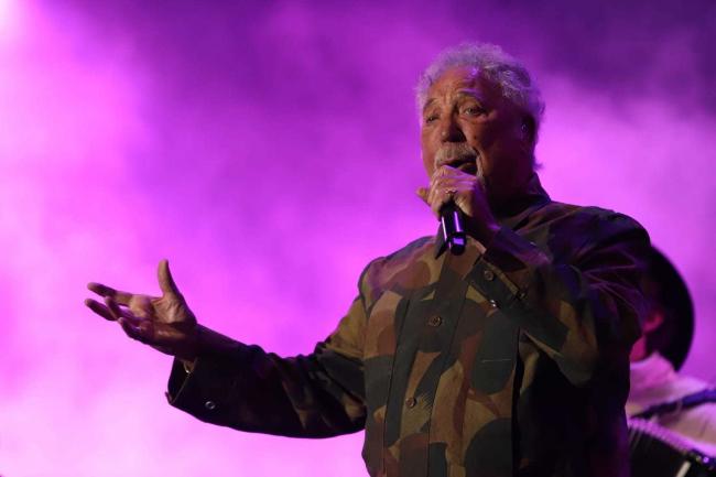 Tom Jones at the Isle of Wight Festival 2021. Picture by Paul Blackley.