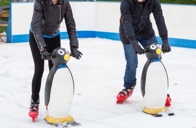 Free push-along penguins will be available.