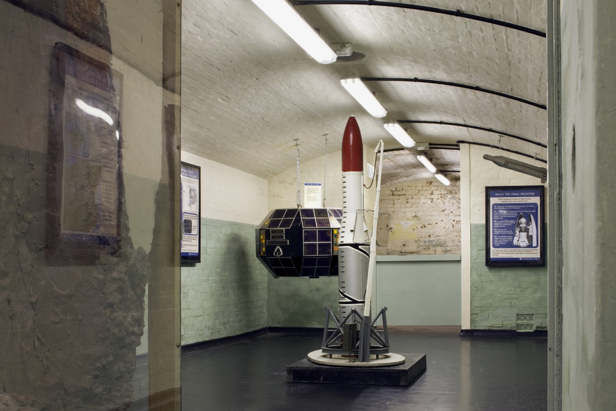 Rocket model at Needles Old Battery. Picture courtesy of National Trust.