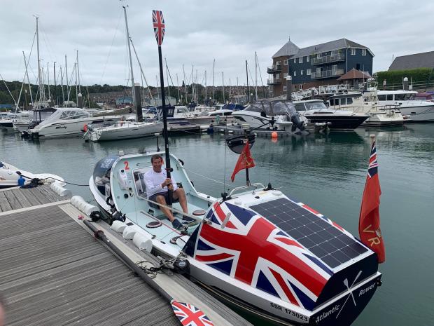 Isle of Wight County Press: Simon Howes in East Cowes Marina.