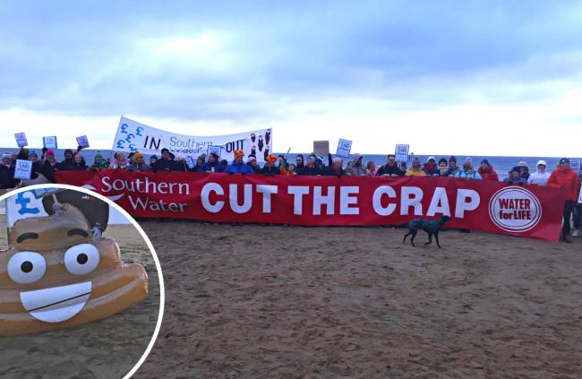 The Isle of Wight protest called for action over sewage in our seas.
