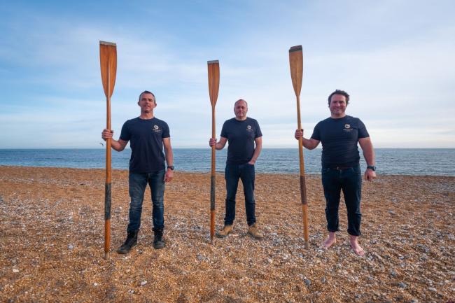 Set to row the Atlantic are Chris Mannion, Xavier Baker and Paul Berry.