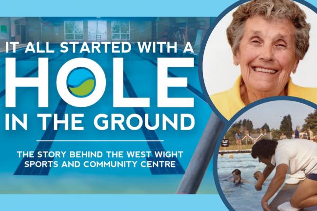 Founding member, Shirley Miles, tells the story of how the centre came to exist. Picture courtesy of West Wight Sports and Community Centre.