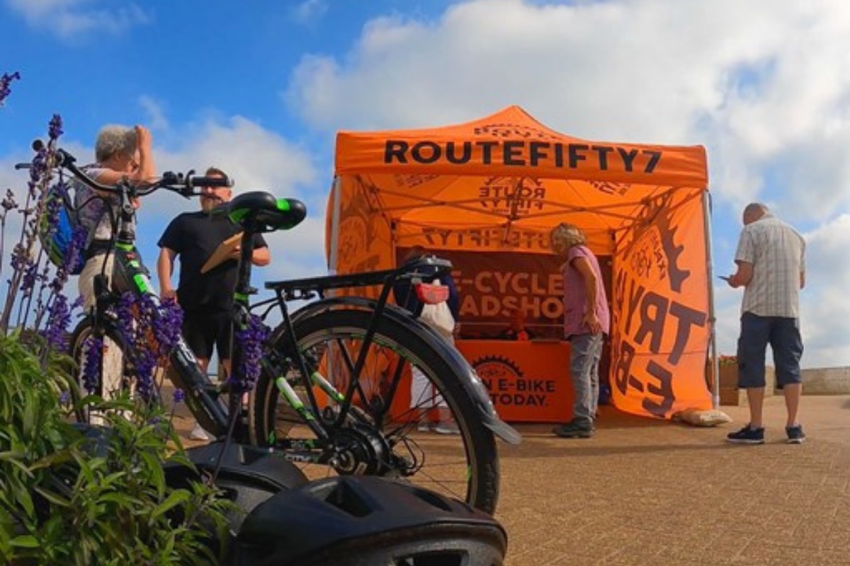The roadshow project is delivered in partnership with Island cycle hire operator Routefifty7. Picture courtesy of Isle of Wight Council.
