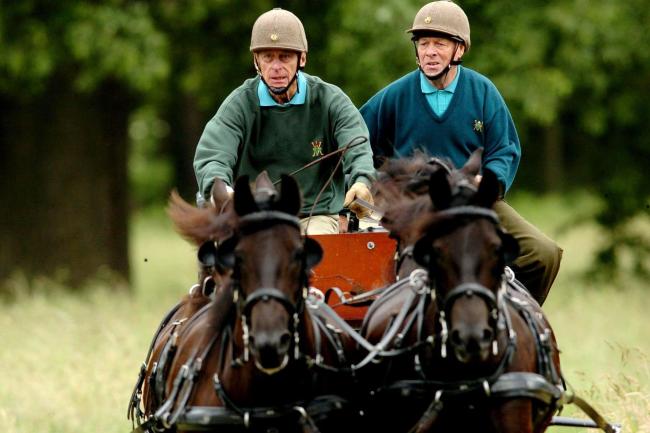 he Duke of Edinburgh (left) carriage driving