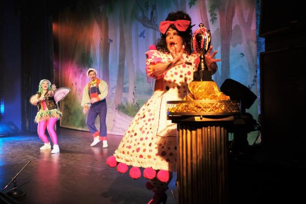 Isle of Wight County Press: James Pellow as the dame in Beauty and the Beast at Shanklin Theatre.