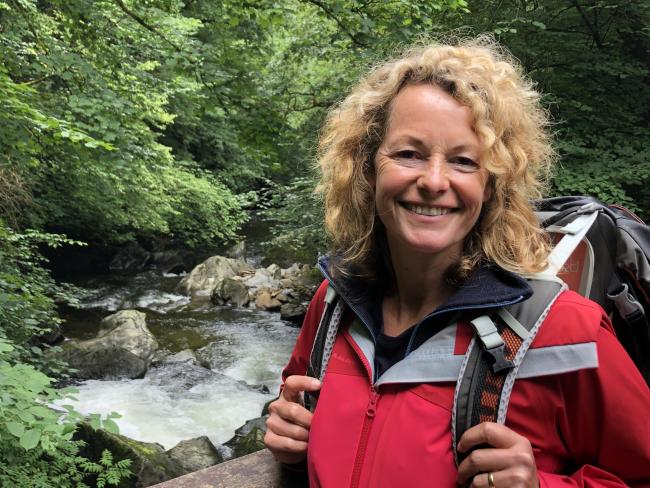 TV presenter Kate Humble in Coastal Britain. Picture by PA Photo/Channel 5.