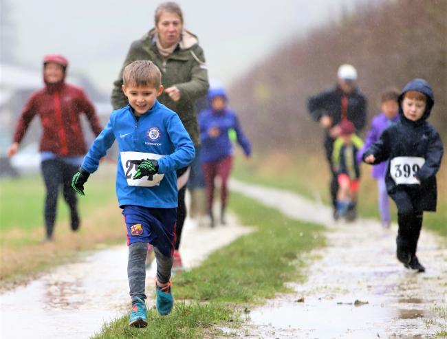 Children and adults braved abominable conditions by taking on the annual Abominable Snowman in Shorwell.  Photos: Paul Blackley