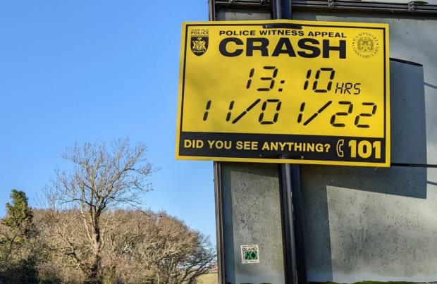 Isle of Wight County Press: Crash on Whippingham Road, on Janaury 11, 2021, in which two men died and one was hurt.