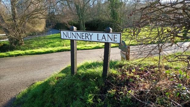 Isle of Wight County Press: Nunnery Lane in Newport.