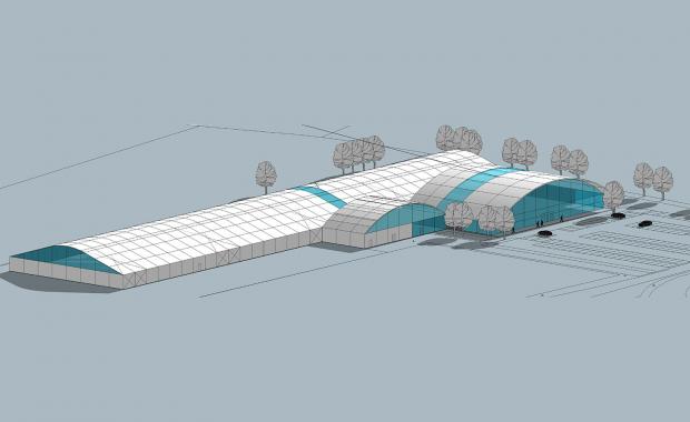 Isle of Wight County Press: The approved Smallbrook Ice and Leisure Centre. Picture by ermc.
