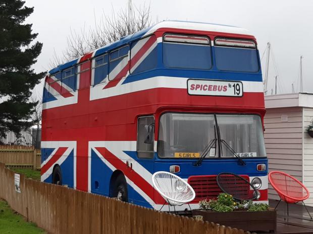 Isle of Wight County Press: The Spice Bus at Island Harbour.