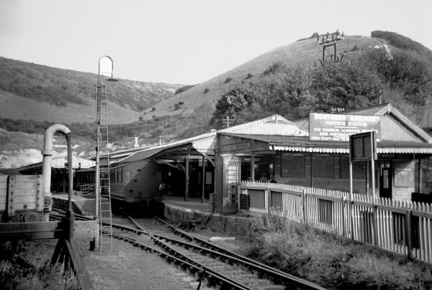 Isle of Wight County Press: Ventnor Railway Station - "The simplest way to go down to the sea is to go steadily down - where you can go steadily - till you come to it." Photo © Alan Stroud/ County Press