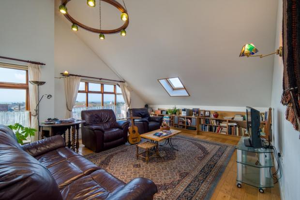 Isle of Wight County Press: The open-plan living area, which makes the most of sea views.