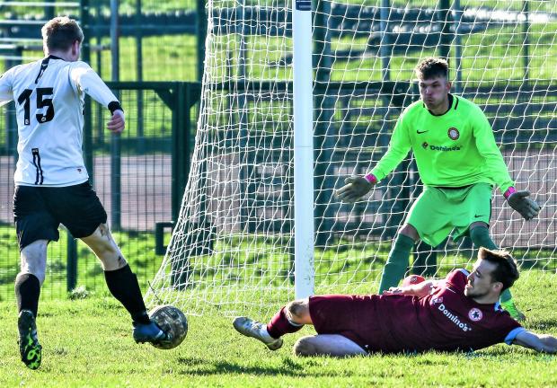 Isle of Wight County Press: Pan Community, in claret, will be searching for a historic treble in the final of the Hampshire Vase. Photo: Mathew Wells 