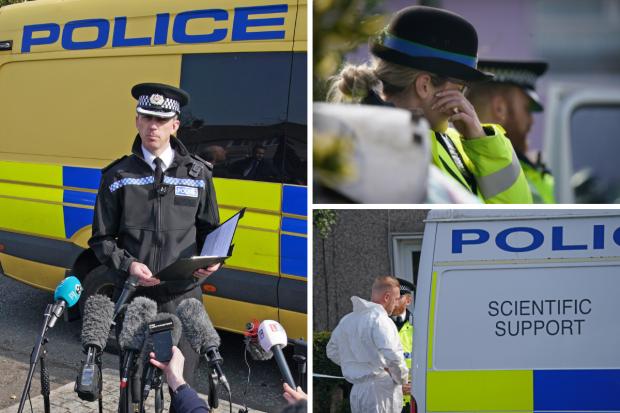 St Helens dog attack: Police at the scene as tributes paid to Bella-Rae Birch. Pictures: PA Wire