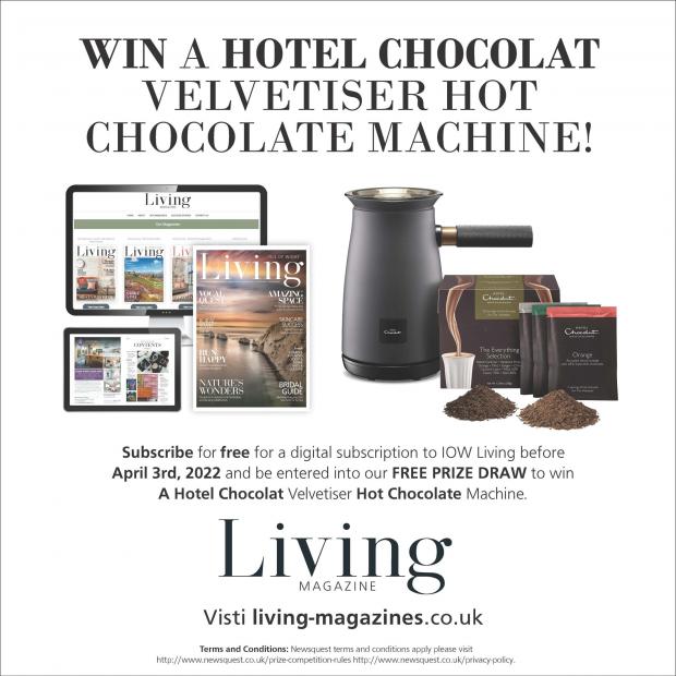 Isle of Wight County Press: Subscribe to the digital edition now to be entered into a free prize draw for this hot chocolate machine!