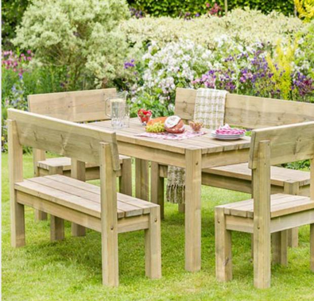 Isle of Wight County Press: Philippa Table & Bench Set. Credit: You Garden