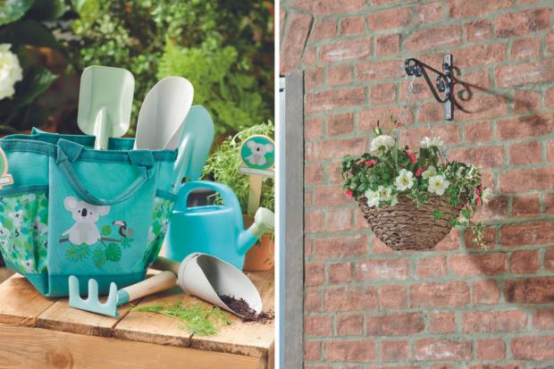 Isle of Wight County Press: Koala gardening set and hanging baskets (Aldi)