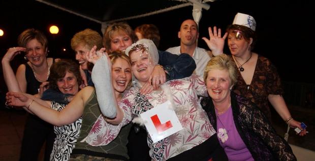 Isle of Wight County Press: A hen night at the Balcony in 2003. Picture: IWCP archive.