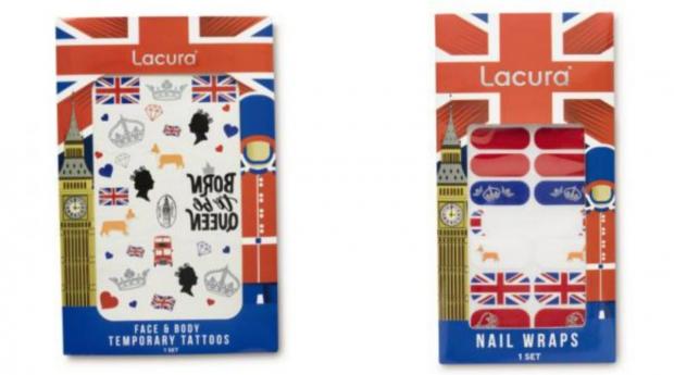 Isle of Wight County Press: (Left) Lacura Jubilee Face & Body Temporary Tattoos and (right) Lacura Jubilee Nail Wraps (Aldi)