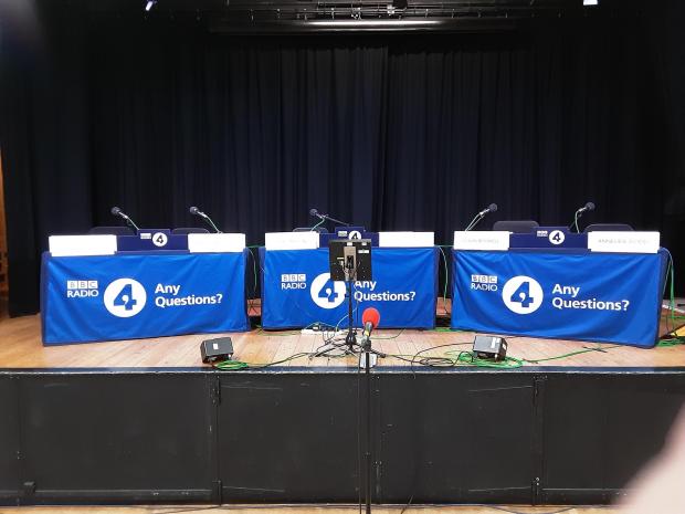 Isle of Wight County Press: Stage is set at Freshwater. Picture by Christopher Jackson.