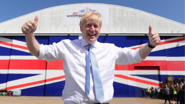 Isle of Wight County Press: Boris Johnson, visiting East Cowes in 2019.