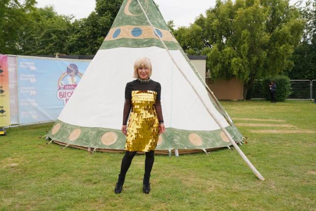 Isle of Wight County Press: Toyah backstage at the Isle of Wight Festival. Picture by Sienna Anderson.