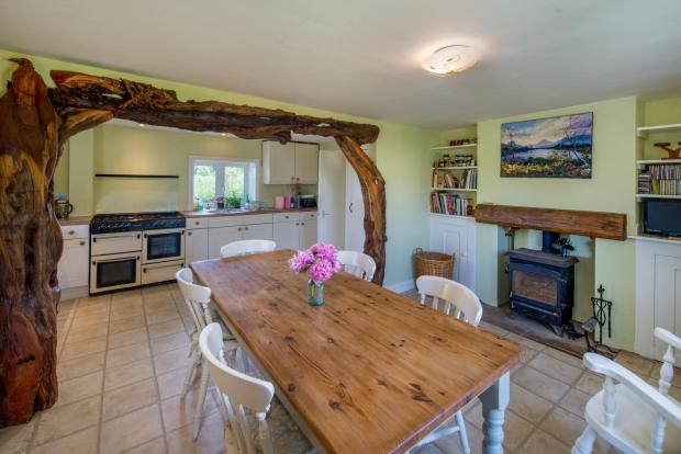Isle of Wight County Press: The beautiful kitchen/diner at Aldermoor Farm. Photo: Steve Thearle.