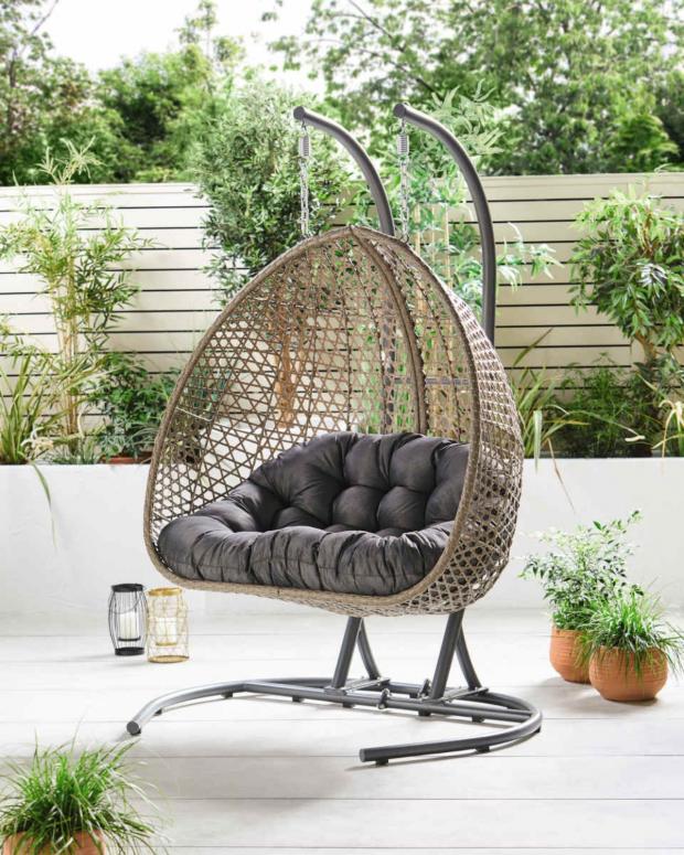 Isle of Wight County Press: Large Hanging Egg Chair with Cover (Aldi)