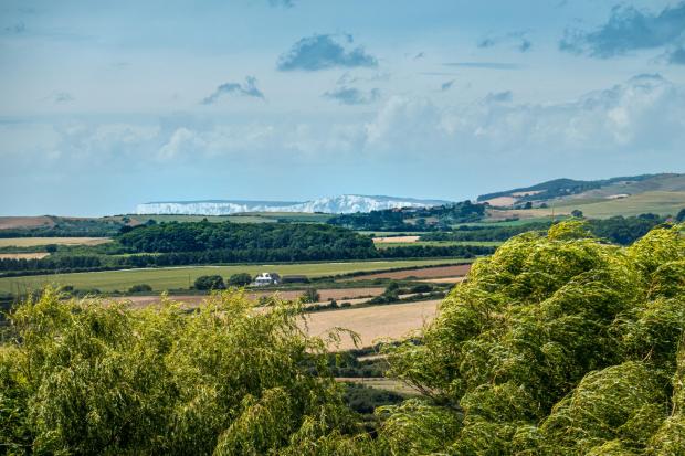 Isle of Wight County Press: There are beautiful countryside views towards West Wight. 
