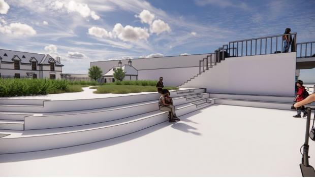 Isle of Wight County Press: Plans for the viewing platform and public area space. Picture by ERMC.