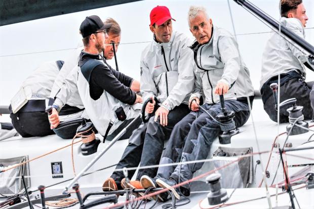 Sir Ben Ainslie created quite a stir when competitors saw who they were up against in the IRC Class Zero races at Cowes Week yesterday (Tuesday).  Photo: Paul Wyeth