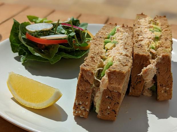 Isle of Wight County Press: The crab and avocado sandwich at Harvey Brown's in Arreton.