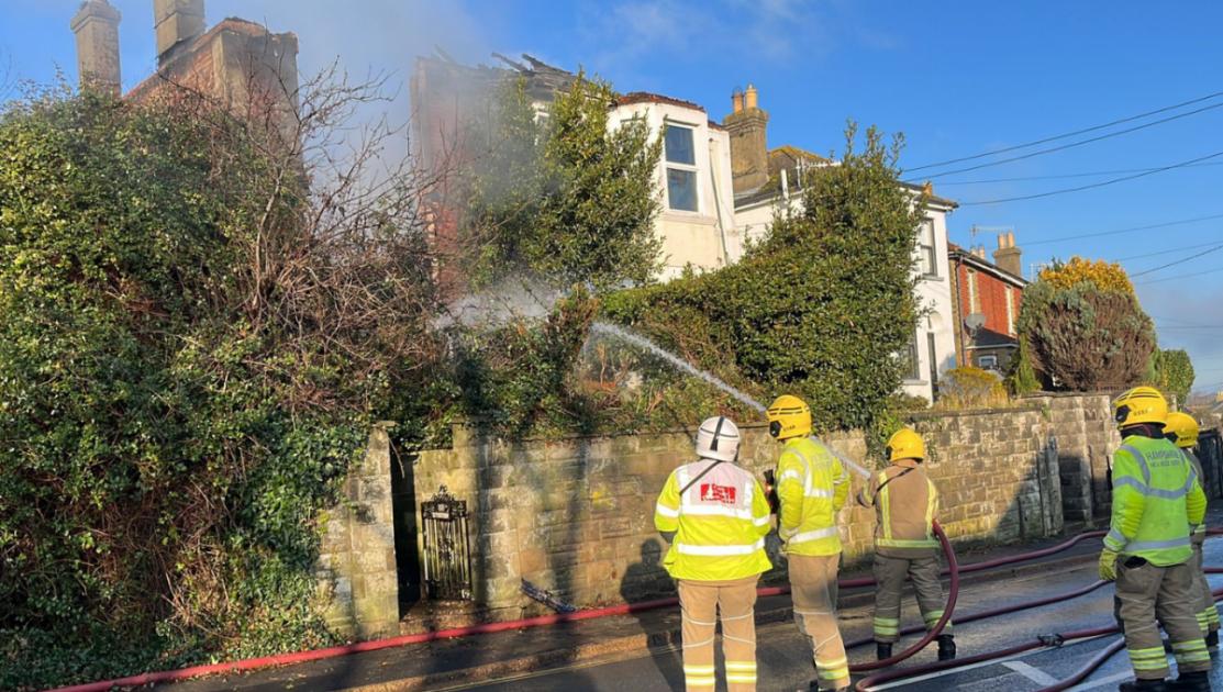 Isle of Wight Brading fire: Man suffers burns and home destroyed 