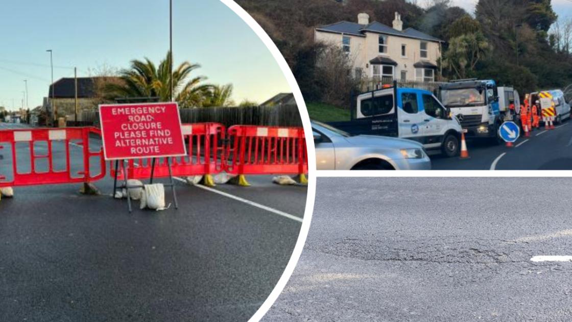 Isle of Wight traffic chaos in Ventnor with longer diversion planned 