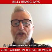 Billy Bragg says Vote Labour on the Isle of Wight.