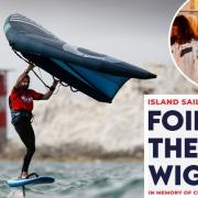 Ross Williams set a record he hopes will last for years to come after completing the Foil the Wight challenge around the Island.  Photos: Paul Wyeth