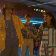 From left to right: Finn Wolfhard as Mike Wheeler, Noah Schnapp as Will Byers and Millie Bobby Brown as Eleven (Netflix/PA)