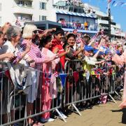 The Queen greeting the crowds on Cowes Parade during her last visit to the Isle of Wight in 2012. Photo: IWCP Archive/Laura Holme.