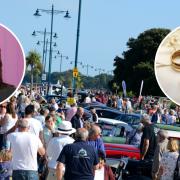 You could win the chance to renew your wedding vows with Elaine Cesar (inset) at the Isle of Wight International Charity Classic Car Extravaganza in September.